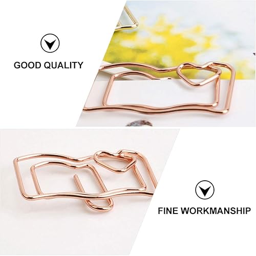 Miniatura 3 de Clips de papel de hierro, 60 unidades, marcadores de libros de metal, clip de papel con forma de libro, clips de papel para diario, abrazadera de