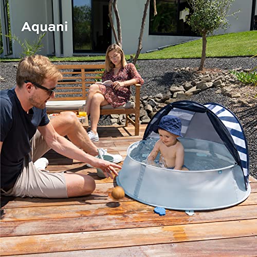Image of Babymoov Aquani Anti UV Tent and Paddling Pool Mariniere 0+