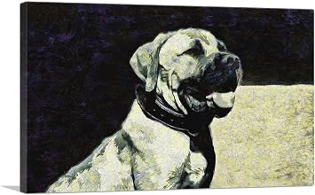 ARTCANVAS Boerboel Mastiff Dog Breed Canvas Art Print Stretched Framed Painting Picture Poster Giclee Wall Decor - 26" x 18" 0.75" Deep