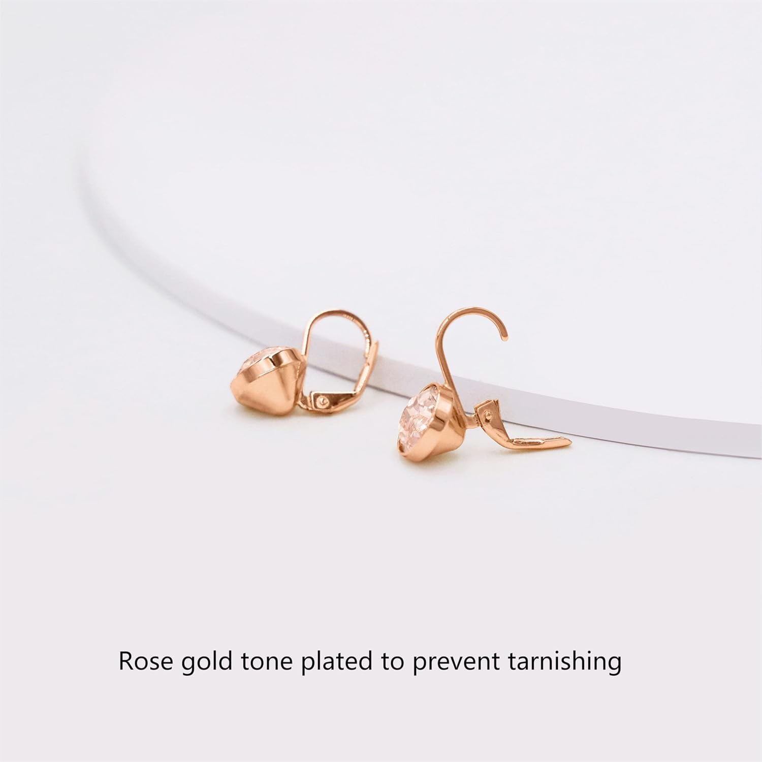 Gorgeous Solitaire Earrings for Women - Embellished with Austrian Crystals, Leverback Drop, Perfect for Any Occasion, Ideal Gifts for Women - Image 5