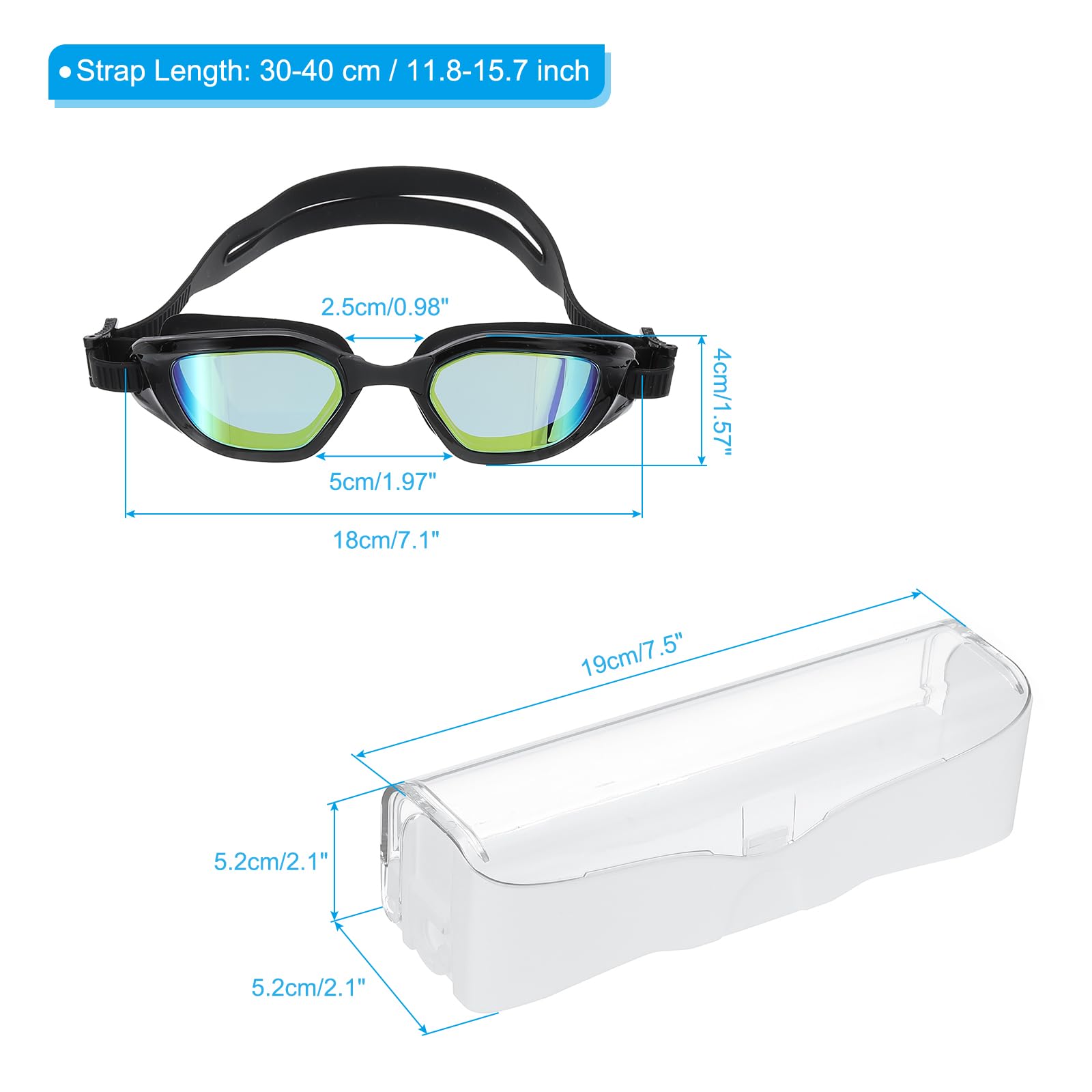 PATIKIL Polarized Swim Goggles Unisex - Image 2