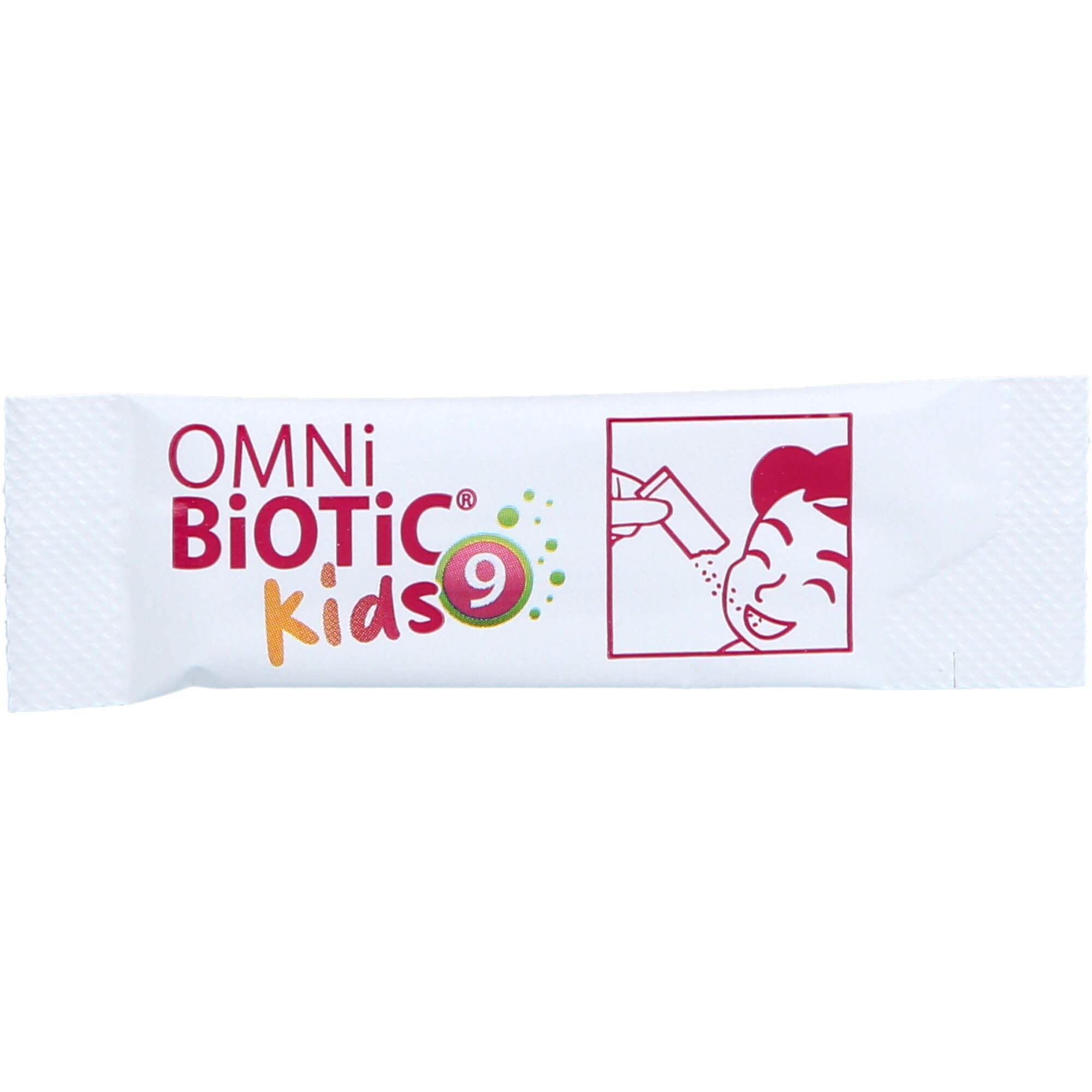 OMNi BiOTiC SR-9 Kids | Gute Nerven* in der Schule? Kinderleicht! | Innovativer Direkt-Stick mit fruchtigem Pfirsich-Geschmack | Vegan | Glutenfrei | Laktosefrei | 28 Sticks