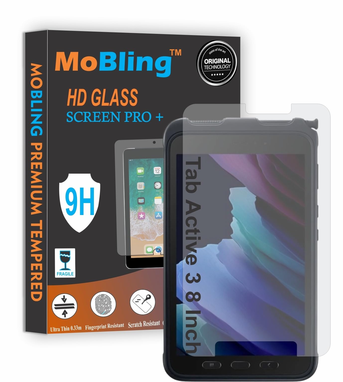 MOBLING Screen Guard Compatible With Samsung Galaxy Tab Active 3, Samsung Galaxy Tab Active/Active 2/Active 3 8 Inch (SMT360/SMT365/SMT395/SMT575) Flexible Fiber Screen Protector Not a Glass (B0D1NLN65Q) Amazon Price History, Amazon Price Tracker