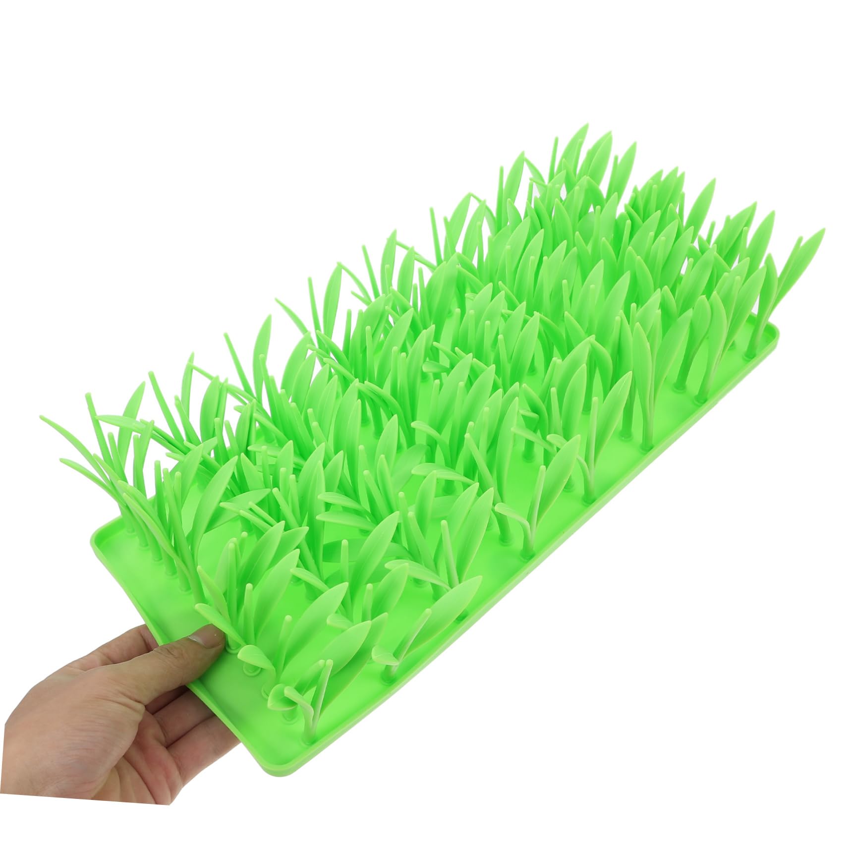 Tapis D’Alimentation Lent en Silicone pour Animaux, Design Herbe, Antidérapant, Interactif, pour Chiens et Chats, 100% Français
