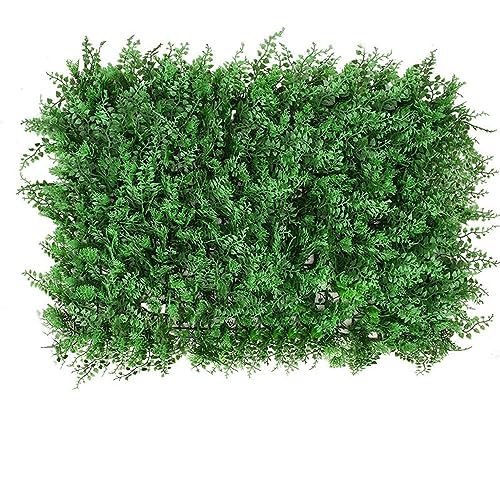 GIVBRO Panneaux muraux pour plantes artificielles, clôture de haie, clôture de verdure, mur de plantes d'aménagement paysager pour la maison, le jardin, la décoration murale extérieure 40 cm x 60 cm