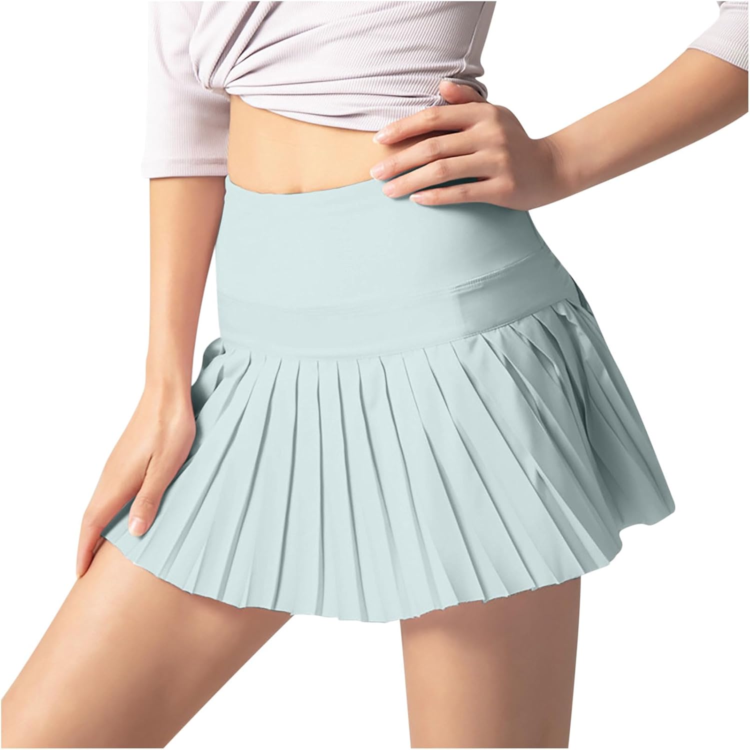 FZYLQY Pleated Tennis Skirt for Women with Pockets Shorts 2024 Women's High Waisted Lightweight Athletic Golf Skorts Skirts
