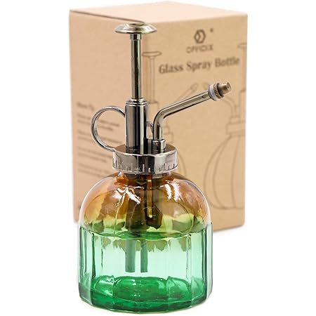 Amazon Offidix 霧吹き 園芸 観葉植物 スプレー インテリア おしゃれ じょうろ 240ml ブラウンとグリーン Diy 工具 ガーデン