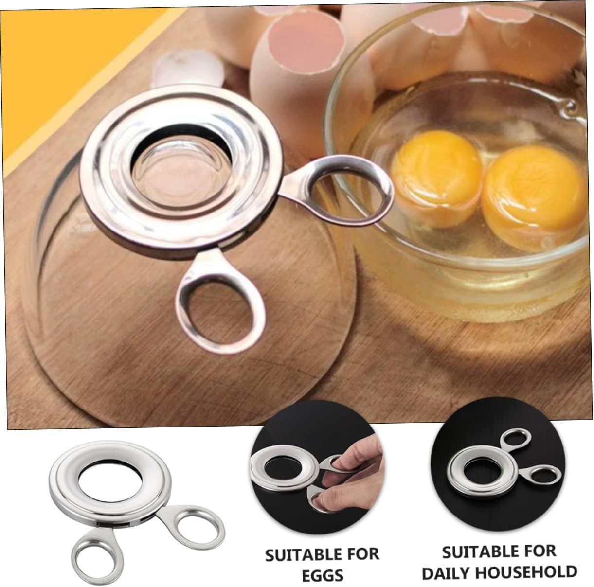 Manual Eggshell Separator Kitchen Egg Tool Eggshell Remove Tool Chopping Gadgets for Eggs
