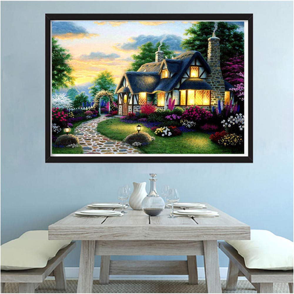 Diamond Painting Full Drill Kits pour Adultes, Loup 5D DIY Broderie Peinture Diamant Image Cristal Strass Enfant Point De Croix Diamant Artisanat Maison Murale Décoration 90x120cm