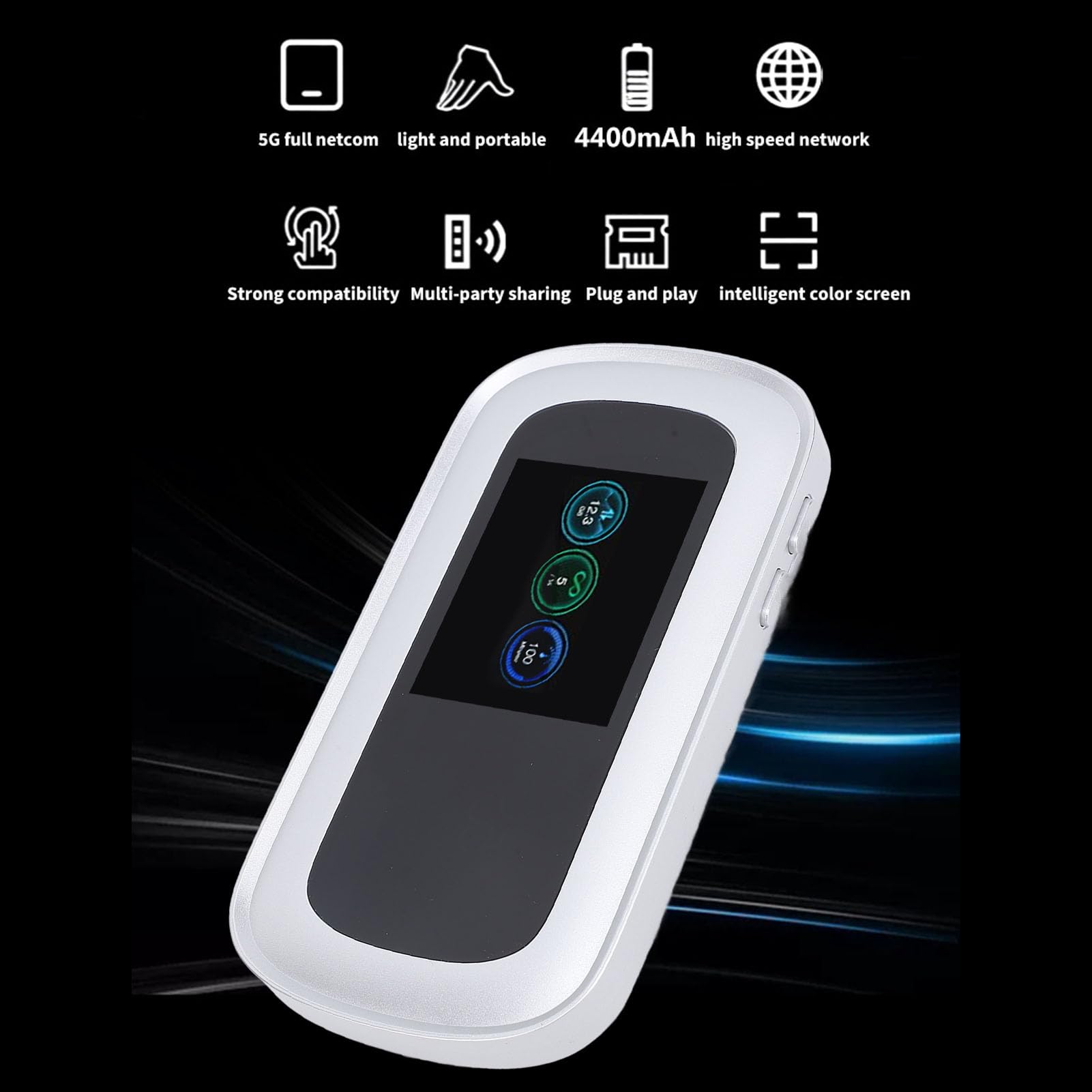Hotspot WiFi Portatile 5G, velocità 2,5 Gbps
