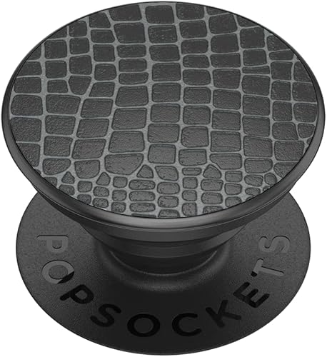 PopSockets - Agarre para teléfono con soporte expandible, PopSockets para teléfono - Metal Croc