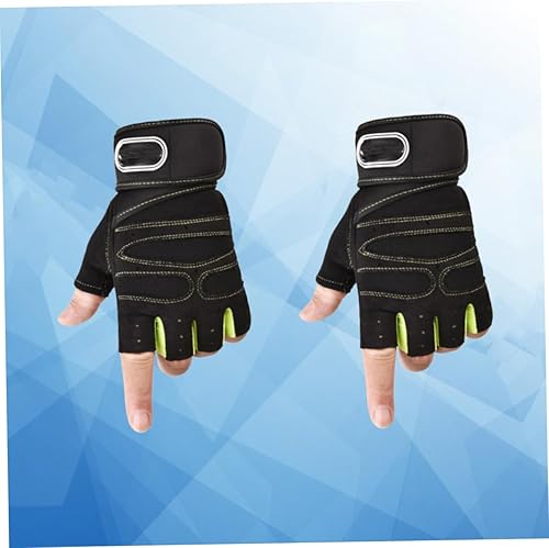 Miniatura 2 de Kisangel 3 Pairs Powerlifting Gloves Gym Gloves for Men Guantes para Gym Hombre Fitnesss Half-Finger Gloves Bike Gloves Workout Gloves for Men