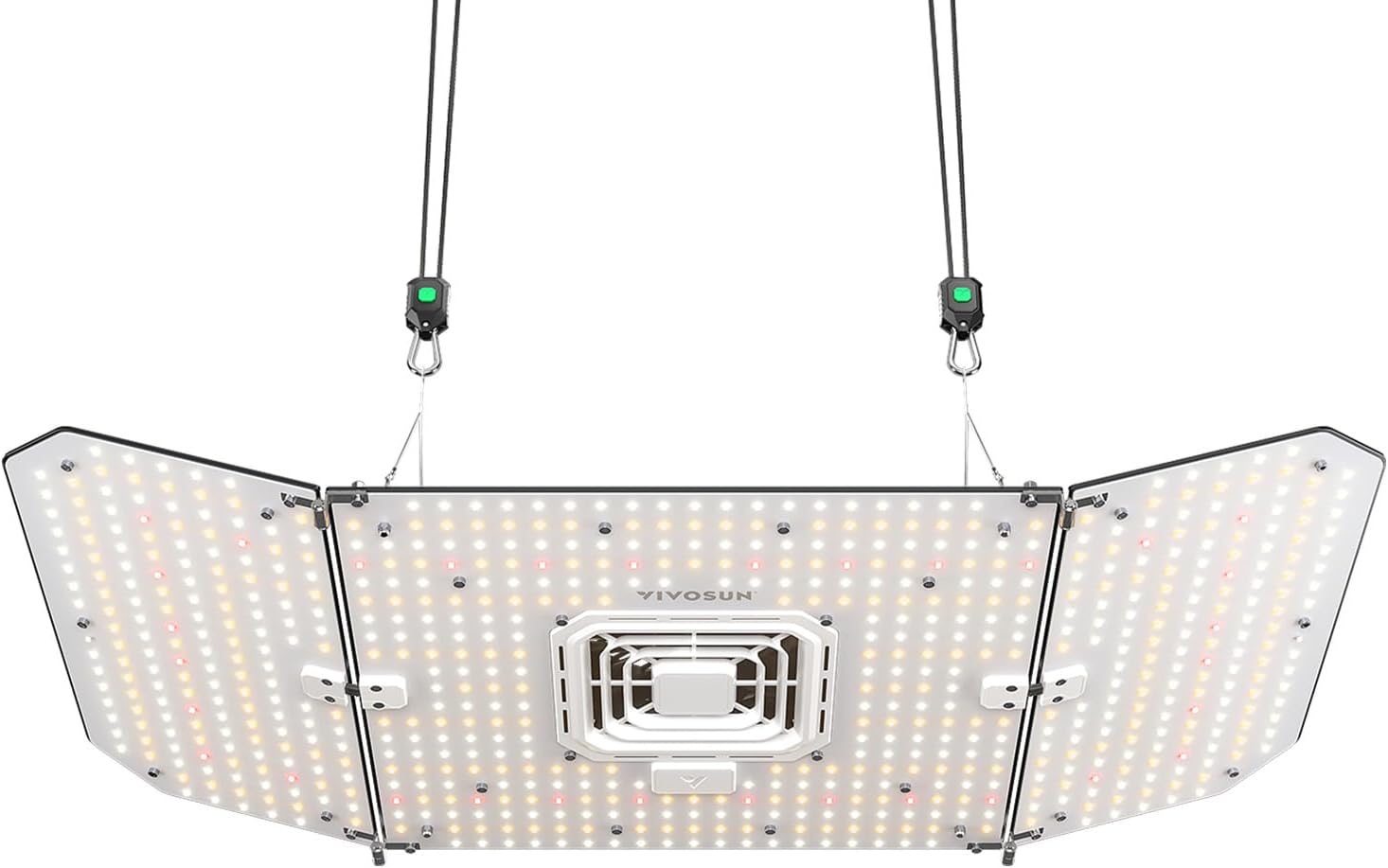 VIVOSUN AeroLight Wing AW200SE, LED Grow Light 200W with Integrated Circulation Fan, Compatible with App, Used with Growhub Controller E42A/E25 to Achieve More Functions for 2x4/3x3 Grow Tent