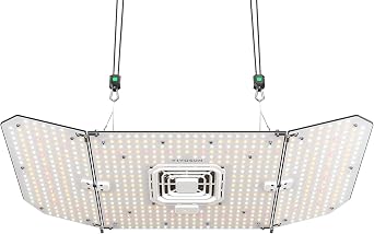 VIVOSUN AeroLight Wing AW200SE, LED Grow Light 200W with Integrated Circulation Fan, Compatible with App, Used with Growhub Controller E42A/E25 to Achieve More Functions for 2x4/3x3 Grow Tent