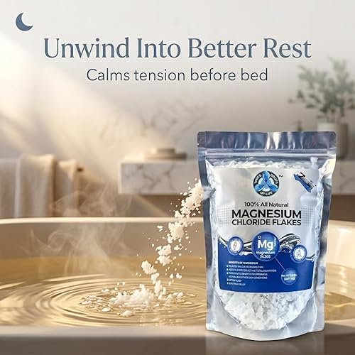 Miniatura 5 de Copos de cloruro de magnesio natural, absorción de alta potencia, cloruro gana sobre el epsom, magnesio directamente de la fuente, numerosos