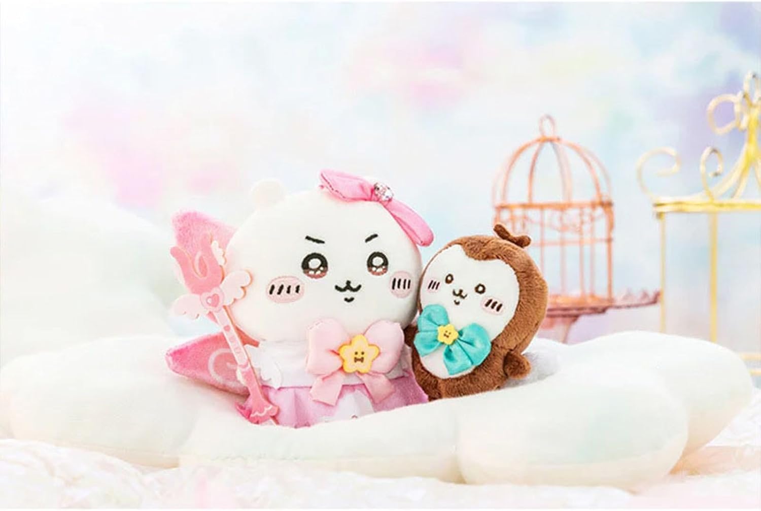 Chikawa Plush Keychain for Backpack, Kawaii Usagi Plush Keychain Accessories Purse Charm Pendant Gift for Women - Image 6