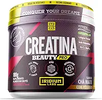 Iridium Labs, Creatina Beauty Pro - 180g - Iridium Labs Sabor:Chá Mate Com Pêssego;Tamanho:180g