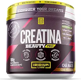 Iridium Labs, Creatina Beauty Pro - 180g - Iridium Labs Sabor:Chá Mate Com Pêssego;Tamanho:180g