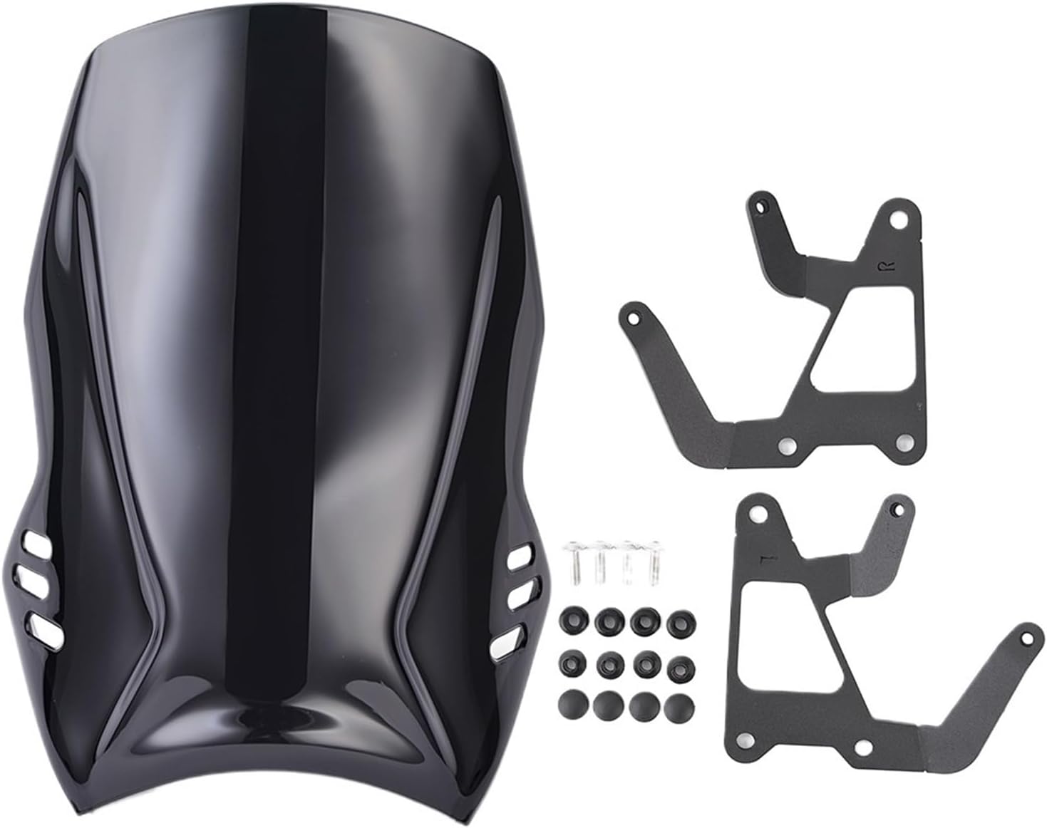 Windshields & Accessories Motorcycle Windshield Windscreen Compatible with XSR 900 2022 2023 2024 Visor Wind Deflector Shield Screen Accessories(Black)