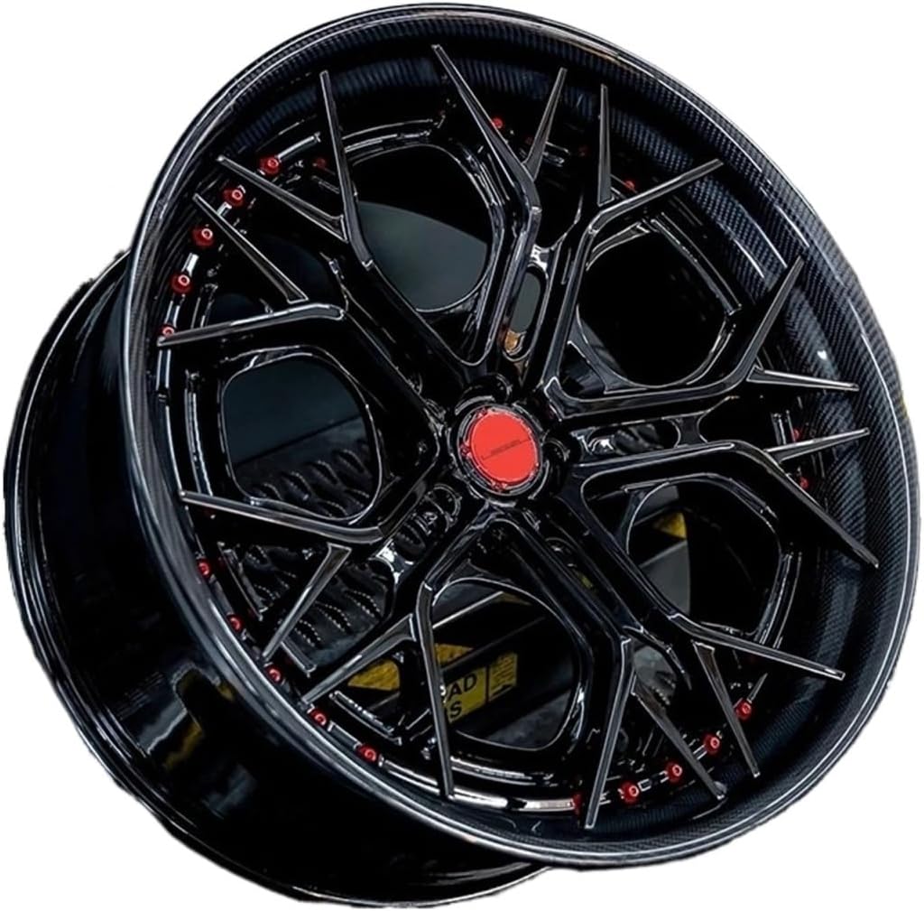 Carbon Fiber Glossy Black Forged 16, 18, 20, 21, 22, 24, 26-inch Wheels 5x114.3, 5x112, 5x130