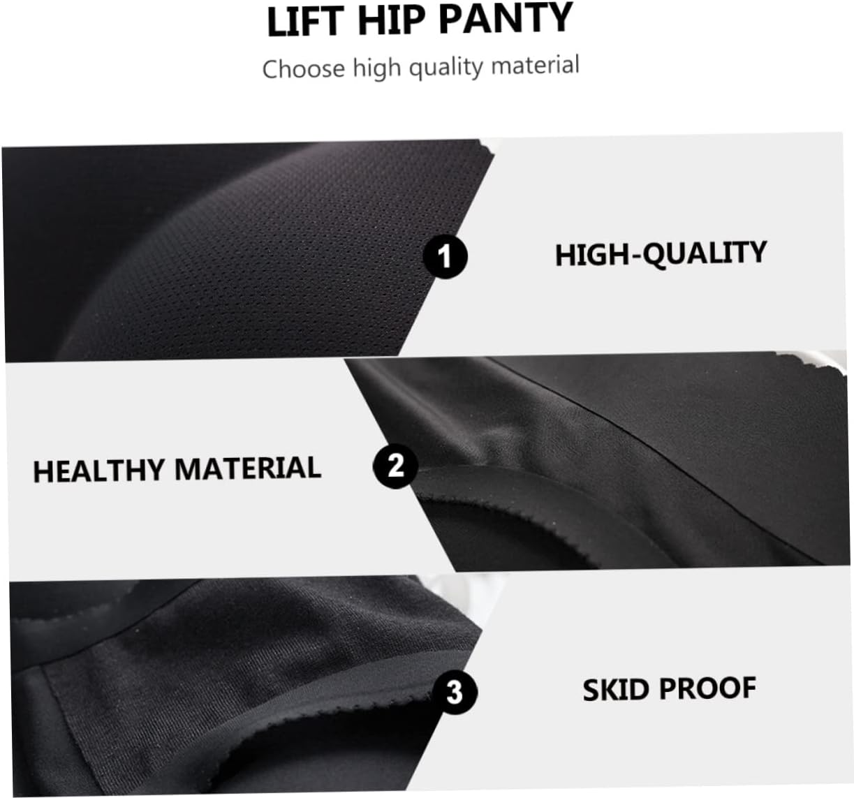 Holibanna Butt Lifting Underwear Panty Lift Hip Briefs Breathable Underpants for Women Black