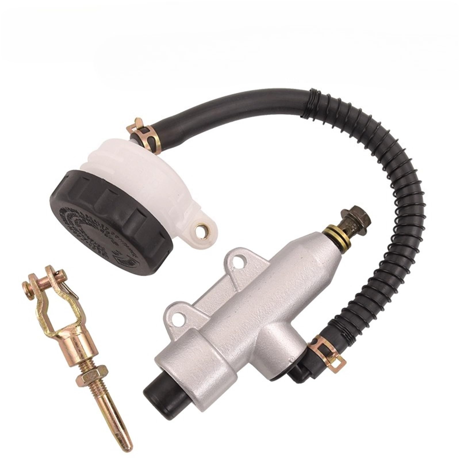 APSHDNCU Forward Brake Pump Fit for Dirt Pit Motorcycle Universal 250cc Hydraulic Rear Foot Brake Master Cylinder Pump with Reservoir