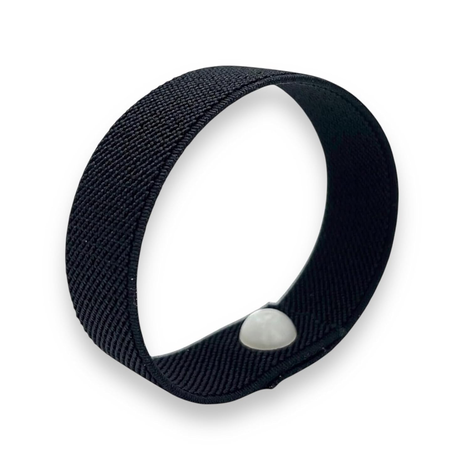 Rubber Band Snap Bracelet for Stress Relief & Focus – Fidget Wristband for Calming Habits, Restlessness & Everyday Tension – Snap Technique Acupressure Band (L 8, black)