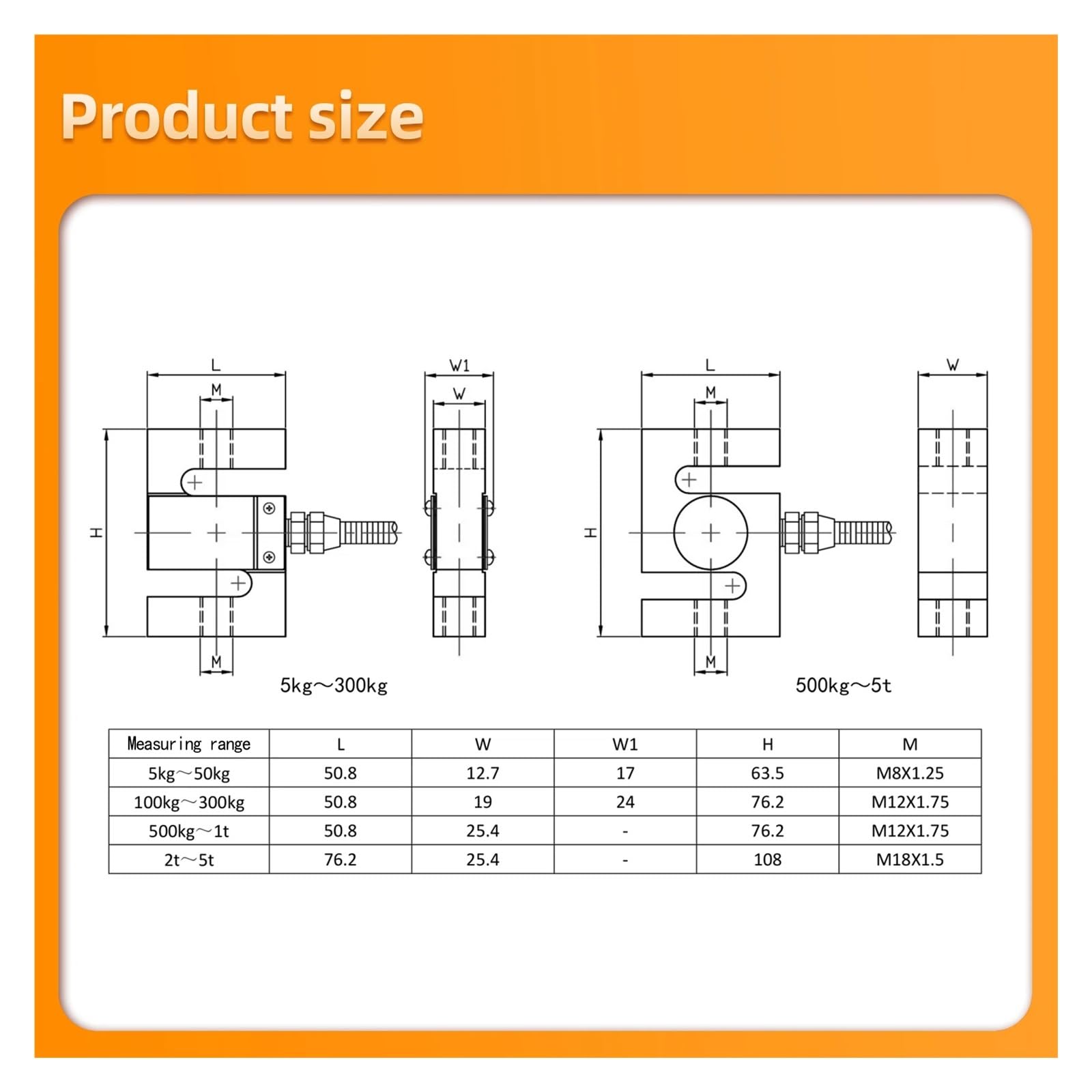 Lastzellensensor Typ S 5 kg 10 20 30 50 100 HX711 AD-Modul Gewicht Elektronische Waage 200 300 500 1 T 2 3 (Bereich 0-200 kg)