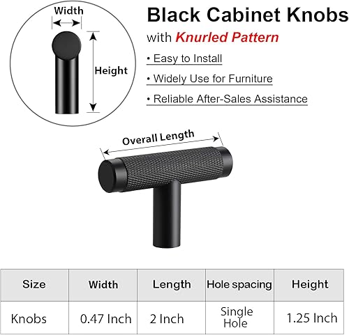 Miniatura 2 de AITITAN Paquete de 10 manijas doradas para gabinete, tiradores de gabinete moleteados de 7 pulgadas (5 pulgadas) y manijas doradas para tocador,