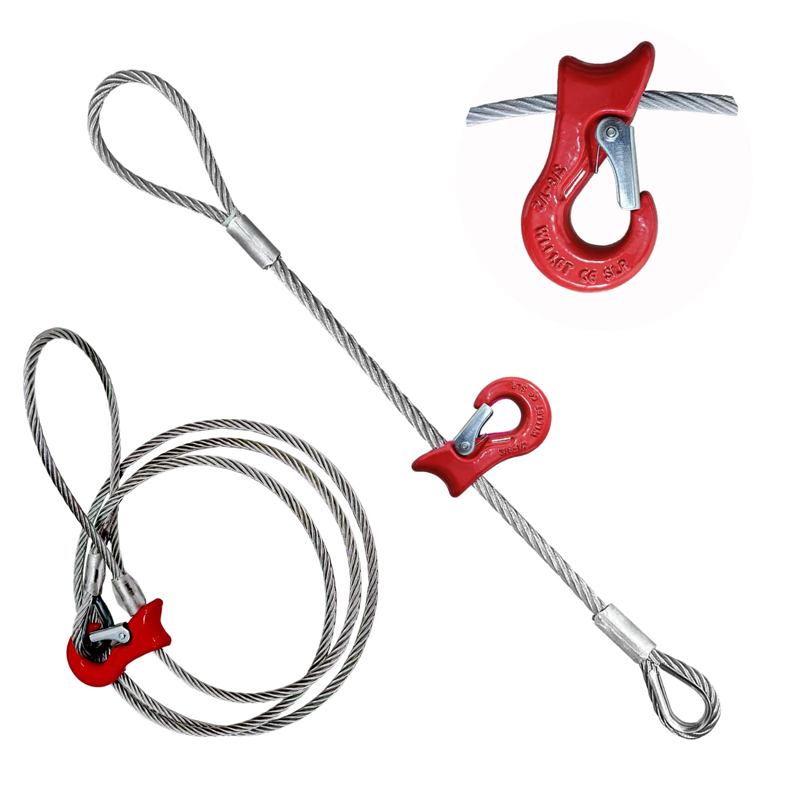 Heavy Duty Wire Rope Sling - 8000lbs Capacity -7 Heavy Duty Wire Rope Sling - 8000lbs Capacity -7