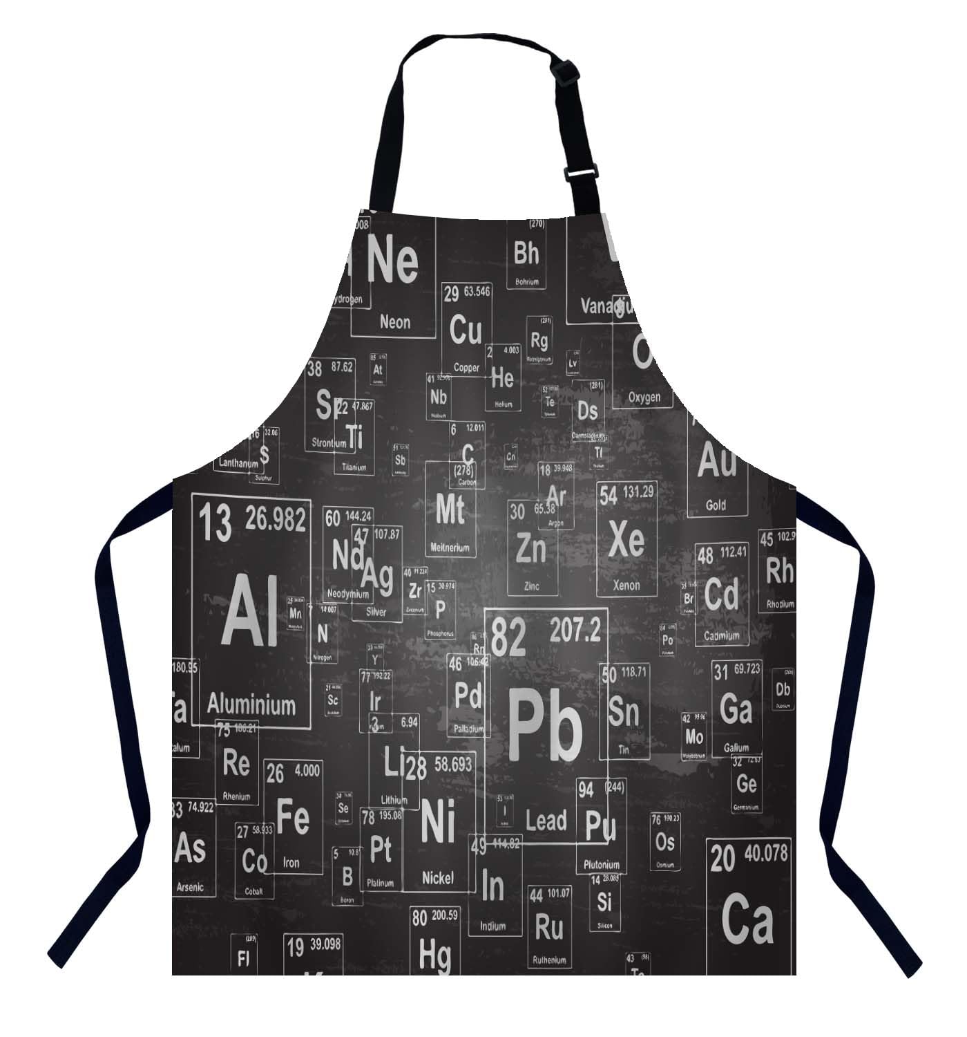 BGBDEIA Chemical Elements Chefs Apron, Cooking and Baking Apron for Men and Women, Kitchen Apron, Butchers Apron, BBQ & Catering Bibs