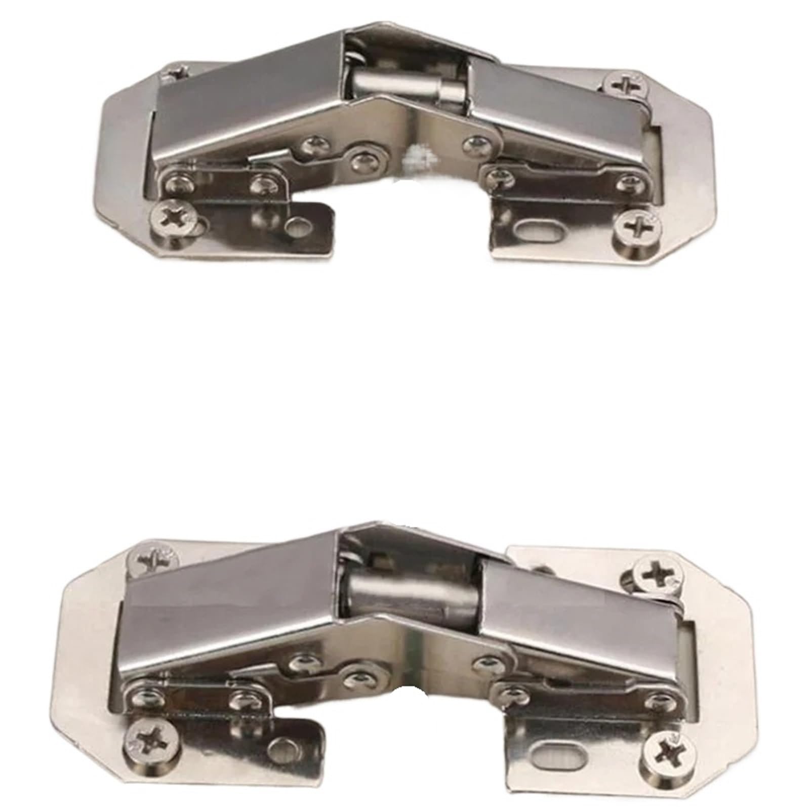 1-10PCS Cabinet Hinge 90 Degree 3/4in No-Drilling Hole Cupboard Door Hydraulic Hinges Soft Close with Screws Furniture Hardware(3 inch-10pcs)