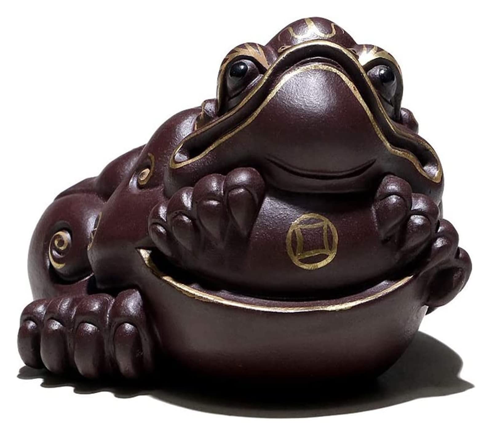 Amazon.co.jp: 彫刻の卓上像 お金のカエル 三本足の富のカエルまたはお金のヒキガエルの像 車のダッシュボードの装飾像 インテリア  開店祝いの像 : ホーム＆キッチン
