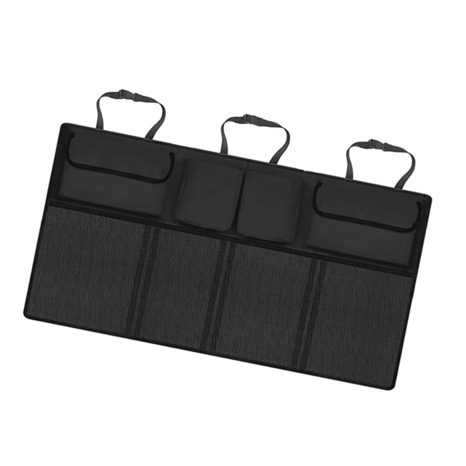 FROMCEO Rear Seat Storage Bag with 4 Pockets Oxford Fabric for Organized Vehicle Interior Foldable Trunk Storage