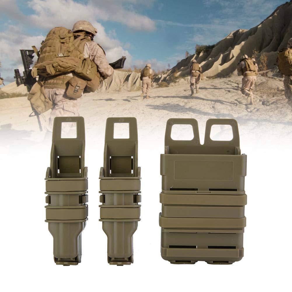 Porta Caricatori Tactical Fast Mag - Holster Molle Per Airsoft, Caccia, Gioco Militare, Sabbia - Foto 8