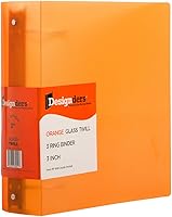 Vista 72 de JAM PAPER - Carpetas de plástico de 1 pulgada - Carpetas de 3 anillas surtidas (rojo, azul, verde y naranja) - Paquete de 4