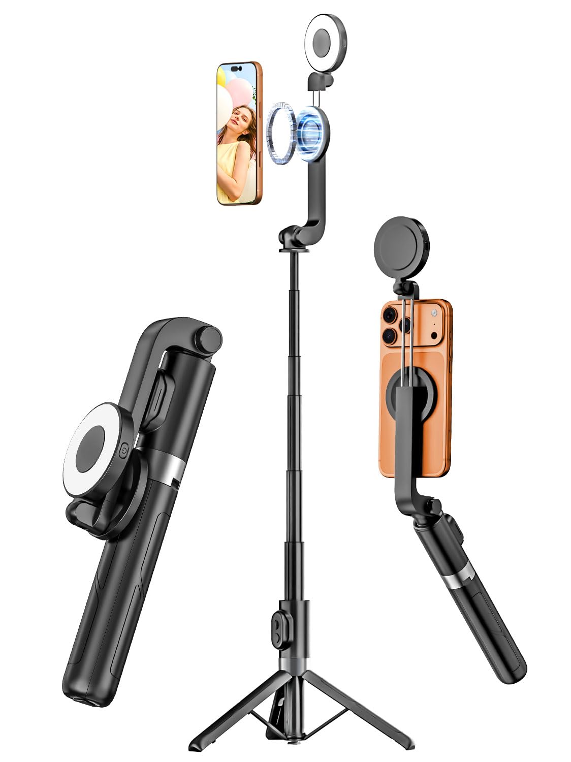 USKEYVISION Magnetic Selfie Stick Tripod