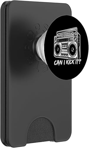 Can I Kick It 90s Hip Hop Streetwear Retro Boombox PopSockets PopWallet for MagSafe