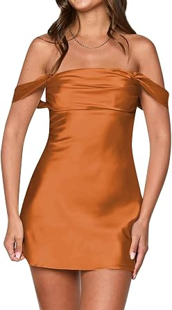 Womens Silk Satin Short Homecoming Dresses Off the ShoulderRuched Mini Corset Prom Dress for Teens 2026