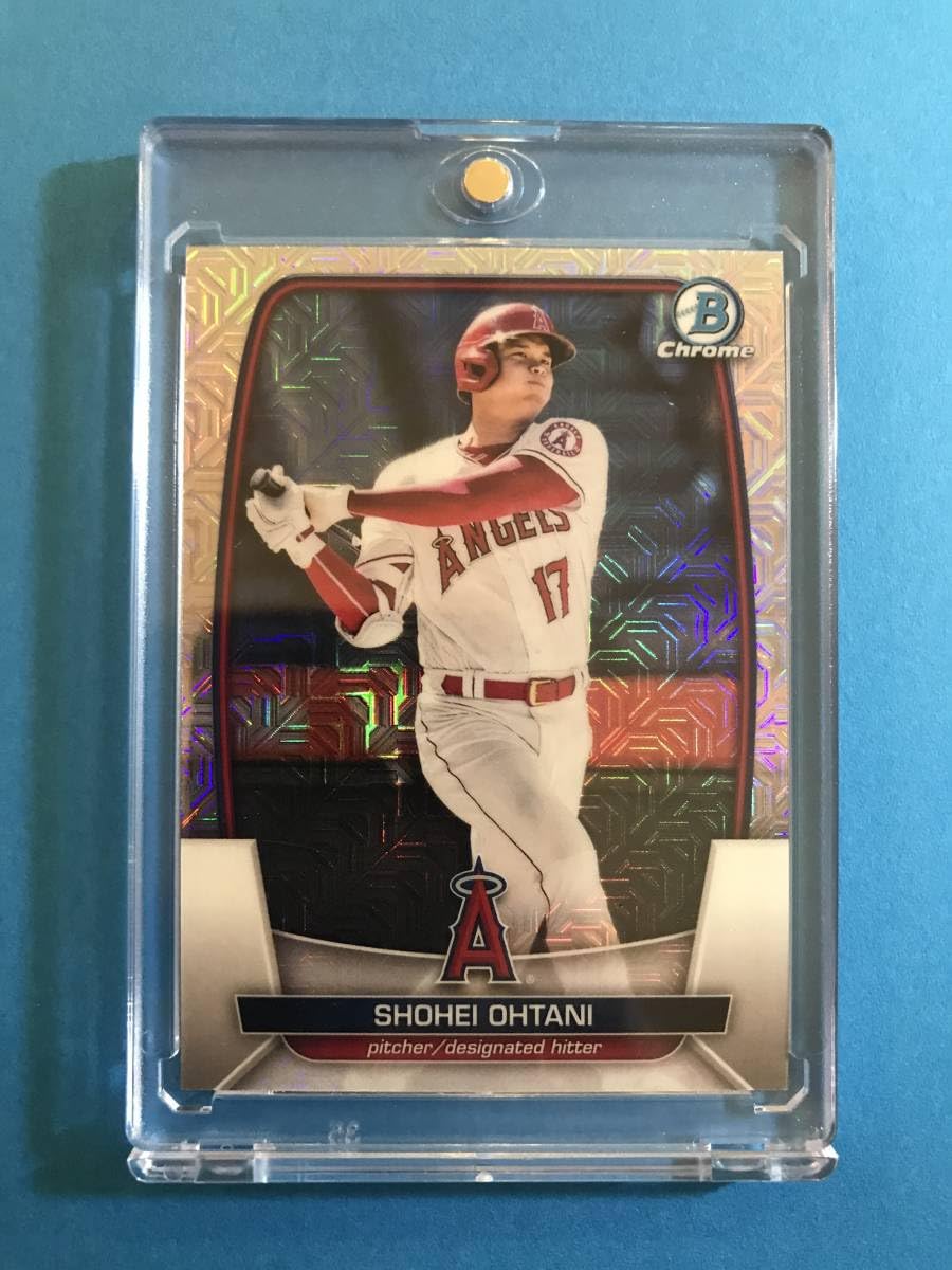 大谷翔平カード Bowman platinum リフラクター　PSA8 2025 Topps Bowman Chrome 大谷翔平 リフラクターカード - メルカリ