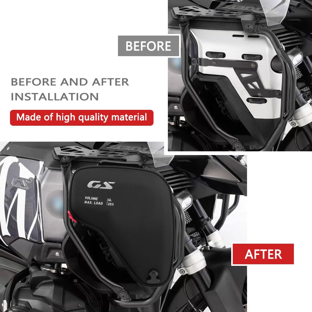 For R1300GS Adventure R 1300 GSA R1300 GS ADV 2024 2025 Motorcycle Left Right Radiator Cowl Bag Fairing Waterproof Tool Bag