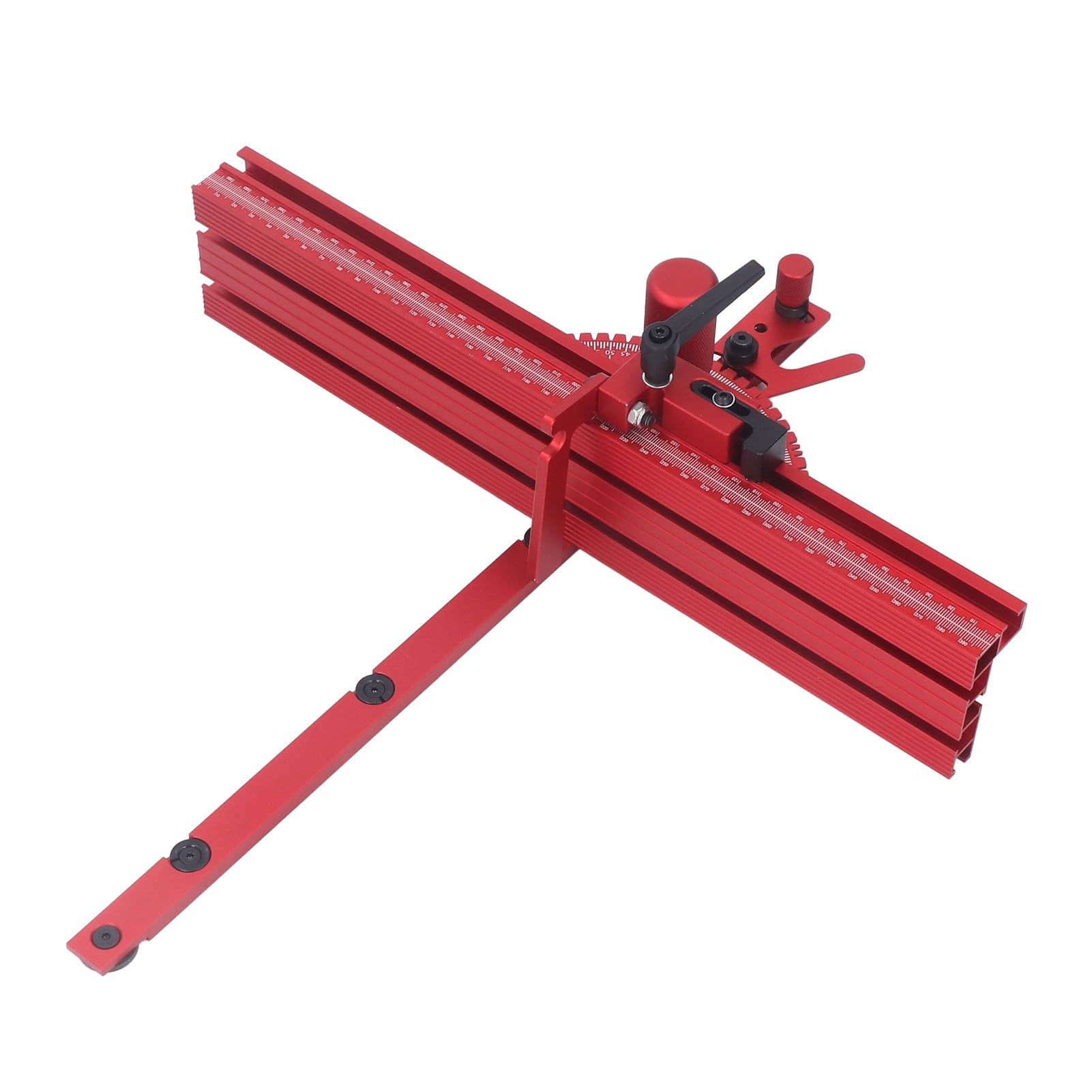 Sistema de Valla de Calibre de Inglete Calibre de Inglete para Sierra de Mesa, Accesorios para Máquina de Grabado Duraderos y Precisos para Carpintería de Alta Precisión, Pista en T
