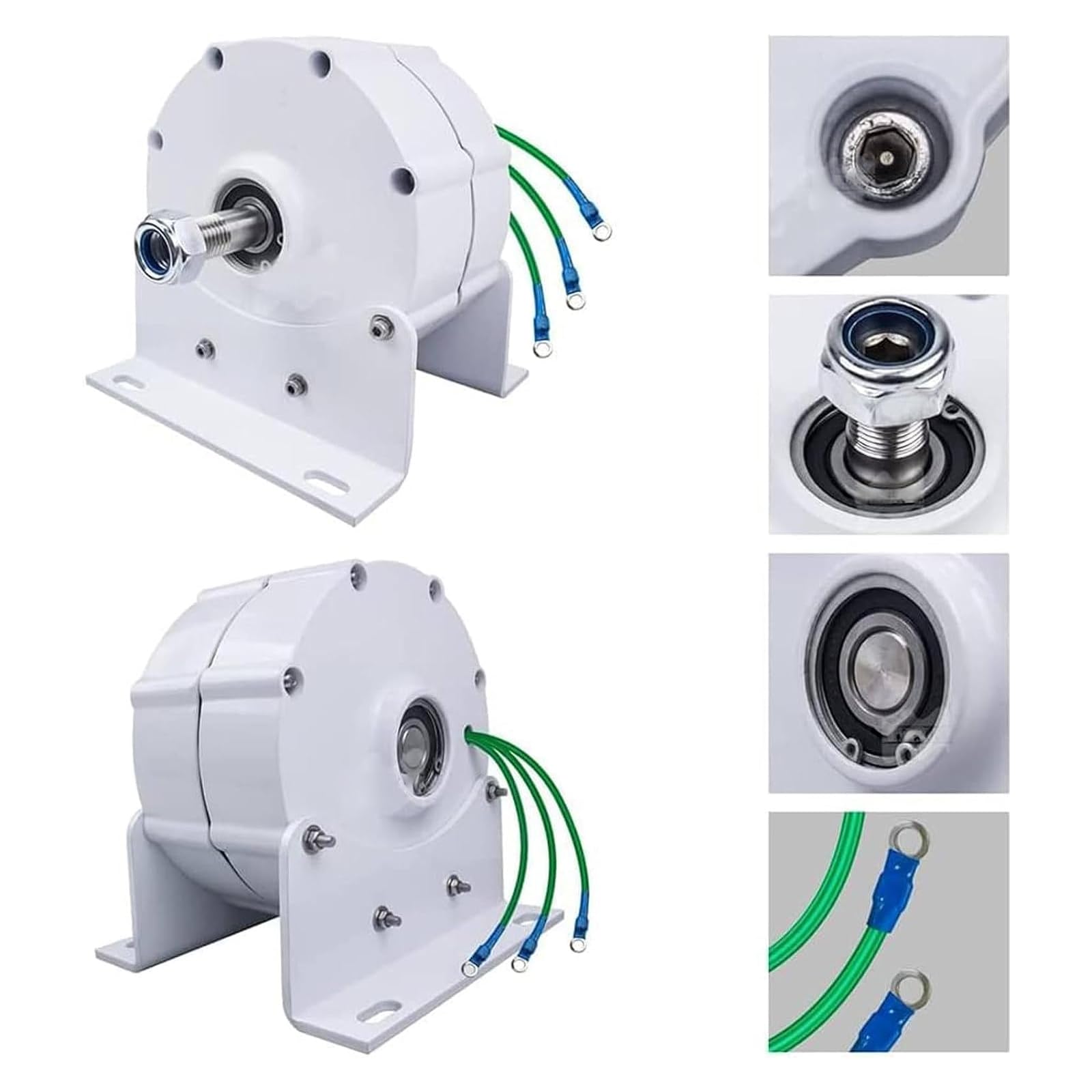 15000 W Bezprzekładniowy Generator Magnesów Stałych, Alternator o niskiej prędkości AC 110 V/220 V Z Podstawą Do Turbin Wiatrowych I Hydraulicznych, Jednoosiowy, Singleaxis24v