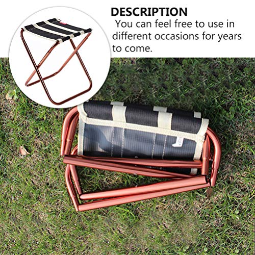 CLISPEED Fezes de Acampamento Cadeira Dobrável Portátil para Pesca Churrasco Ao Ar Livre Oxford Pano