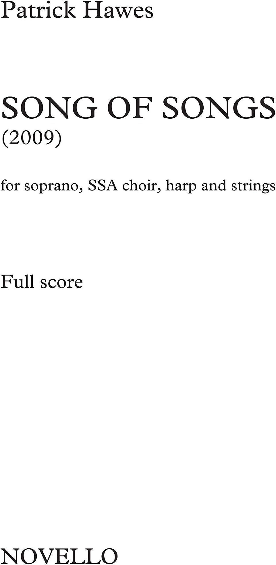 Patrick hawes: song of songs - chamber version chant