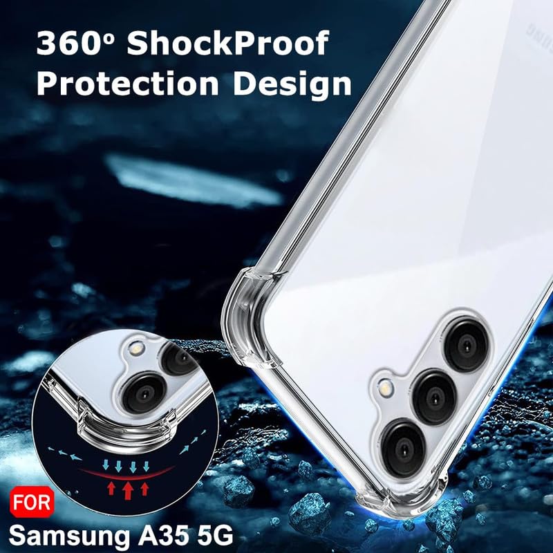 Image of Case Creation Brand - Mobile Cover for Samsung Galaxy A35 5G (Soft & Flexible Back Case), Transparent