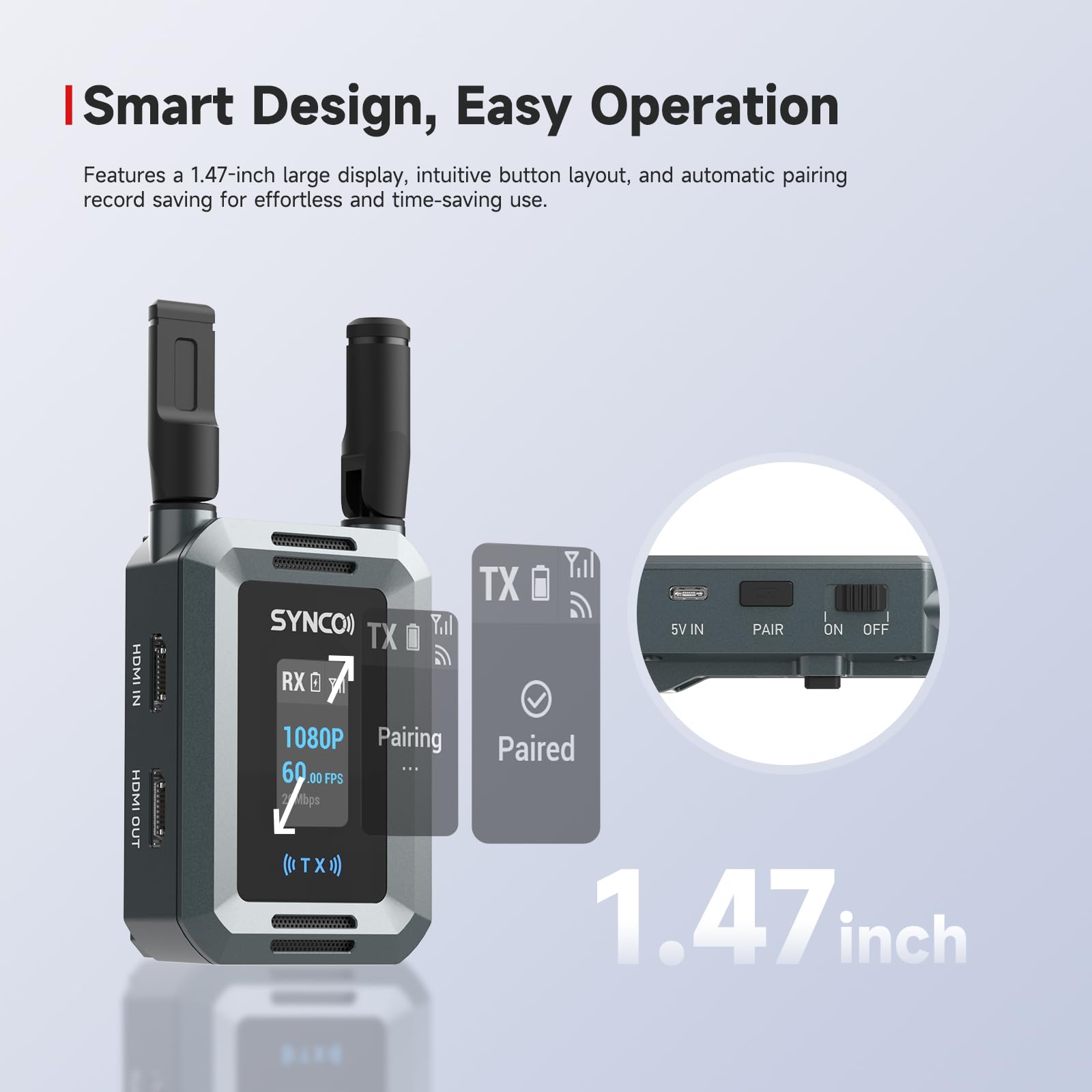 Synco Xvision HD ビデオ伝送システム HD 300メートル Amazon.com : SYNCO XVision HD Wireless Video Transmission System