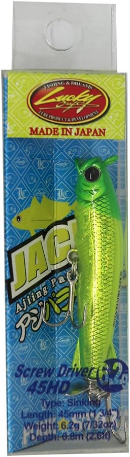 Lucky Craft Lure Screwdriver 45HD Laser GR Head Chart.