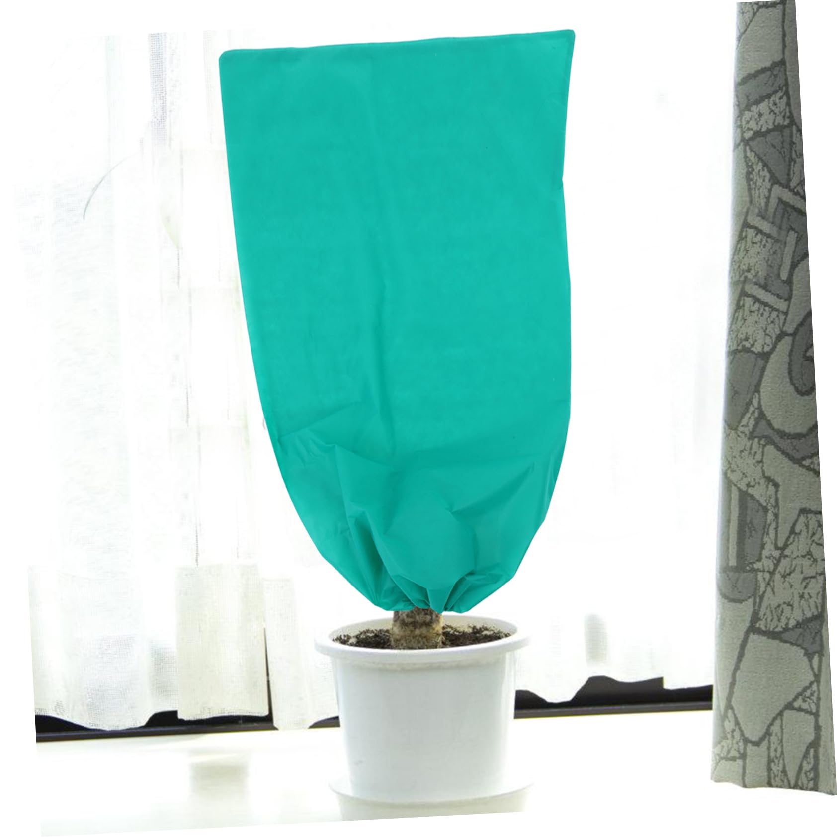 Copertura Piante Inverno Riutilizzabile 2pezzi Non Tessuto Verde | Cerniera e Coulisse Regolabile, per Vegetali e Piante, Uso Esterno, Protezione dal Gelo