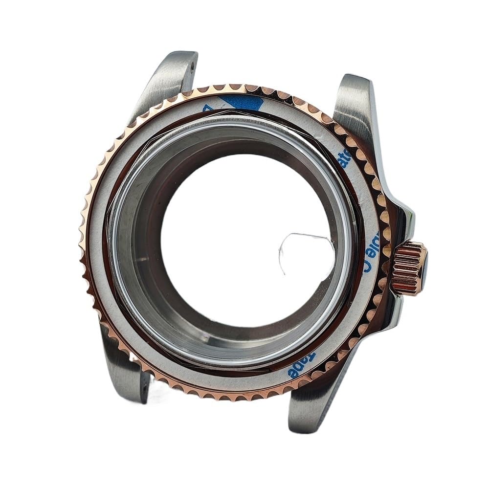 1 Stück 40,5 mm GMT-Gehäuse, Saphirglas, bidirektionale Drehung, kein Lünetten-Uhrengehäuse, passend for NH34/35/36-Uhrwerk, passend for 28,5 mm Zifferblatt, Zubehör